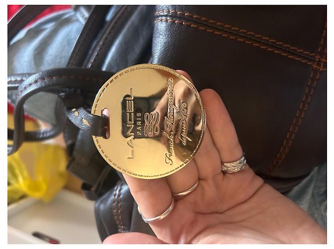 Borsa Lancel in pelle marrone - vista 9