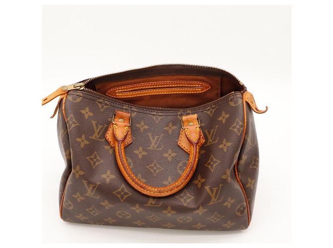 Louis Vuitton Speedy 25 Monogram Canvas Marrone Monogramma - vista 7