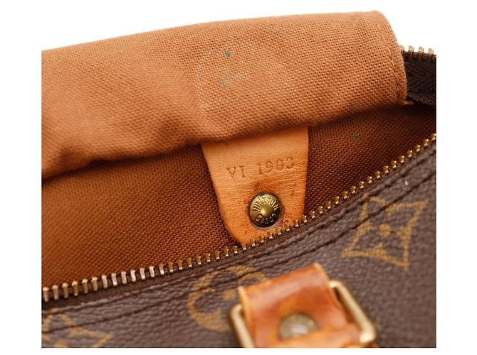 Louis Vuitton Speedy 30 Monogram Canvas Marrone Monogramma - vista 8