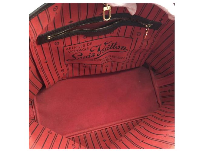 Borsa Tote Louis Vuitton Damier Neverfull MM Marrone Damier ebene - vista 10