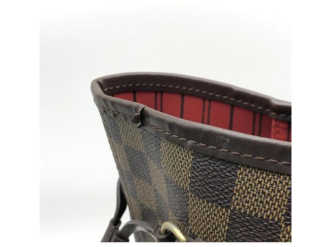 Borsa Tote Louis Vuitton Damier Neverfull MM Marrone Damier ebene - vista 5