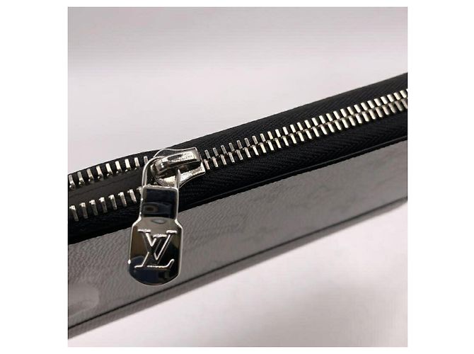 Zippy Portafoglio lungo Louis Vuitton Monogram Eclipse Bianco - vista 4
