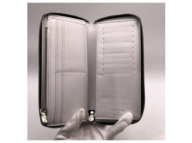 Zippy Portafoglio lungo Louis Vuitton Monogram Eclipse Bianco - vista 5