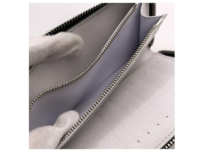 Zippy Portafoglio lungo Louis Vuitton Monogram Eclipse Bianco - vista 6
