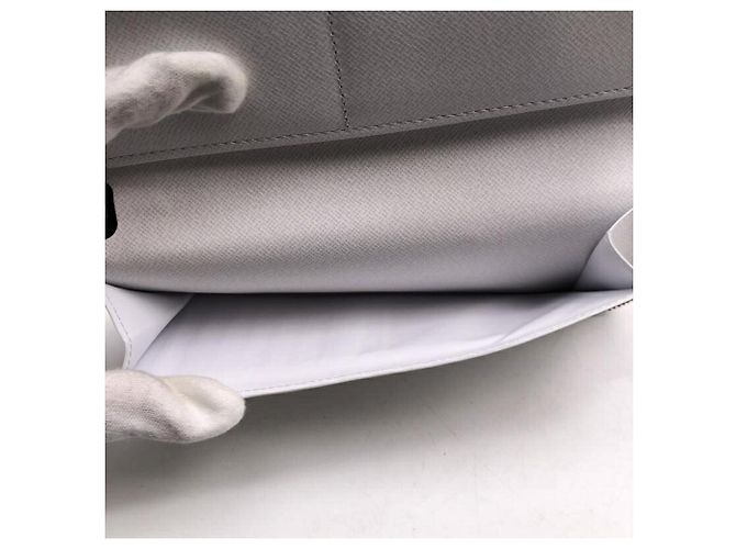 Zippy Portafoglio lungo Louis Vuitton Monogram Eclipse Bianco - vista 8