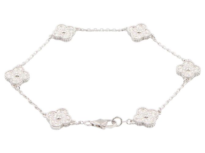 Bracelet charm Sweet Alhambra de Van Cleef & Arpels Argenté - vue 2
