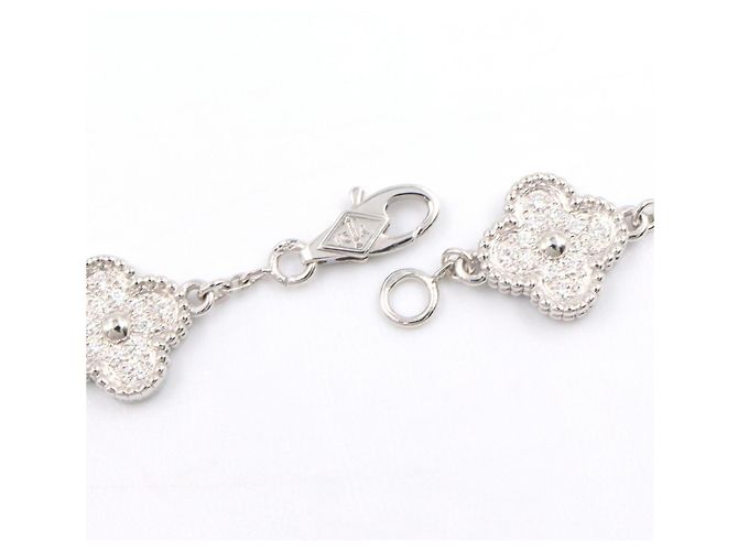 Bracelet charm Sweet Alhambra de Van Cleef & Arpels Argenté - vue 5