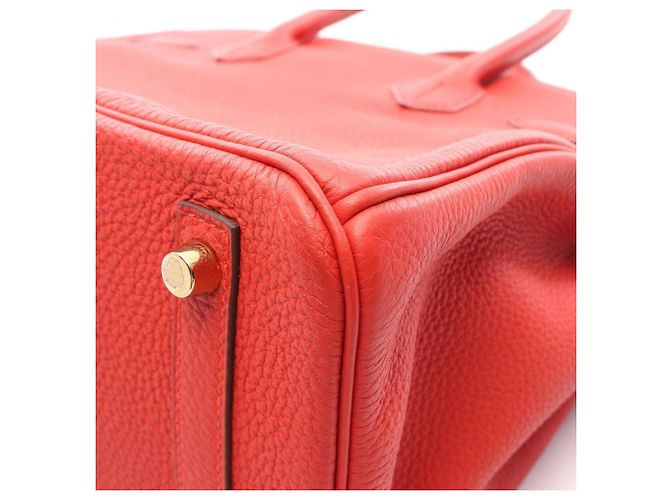 Hermès Borsa Hermes Birkin 30 Rouge Tomato Rosso - vista 13