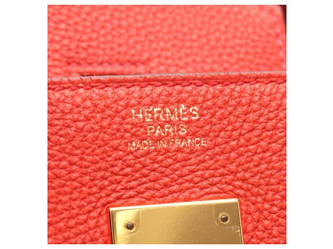 Hermès Borsa Hermes Birkin 30 Rouge Tomato Rosso - vista 4