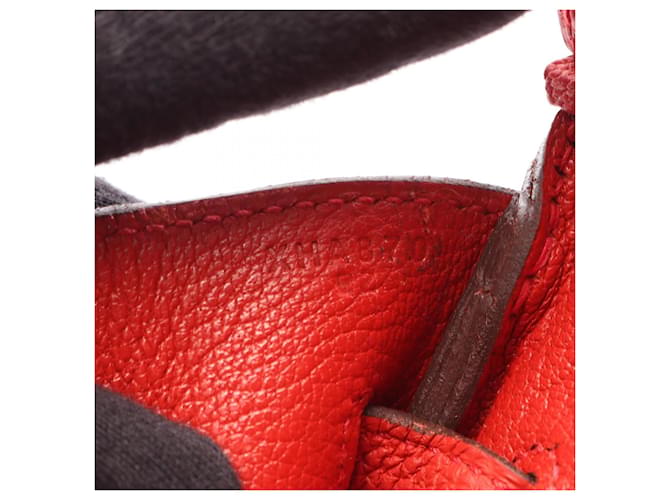 Hermès Borsa Hermes Birkin 30 Rouge Tomato Rosso - vista 5