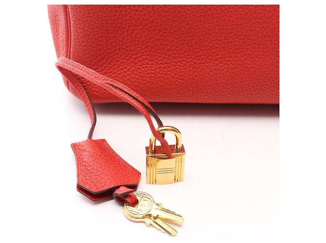 Hermès Borsa Hermes Birkin 30 Rouge Tomato Rosso - vista 6