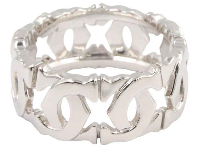 Anel Entrelacés em ouro branco 18K Cartier Prata - vista 2