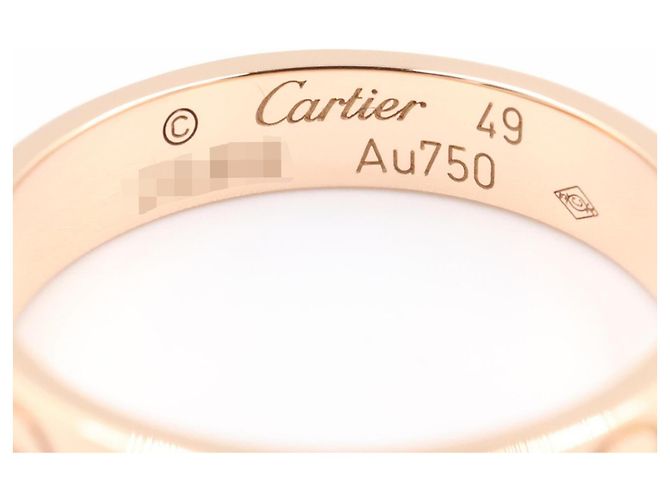 Anello Mini Love in oro rosa 18K Cartier D'oro - vista 3
