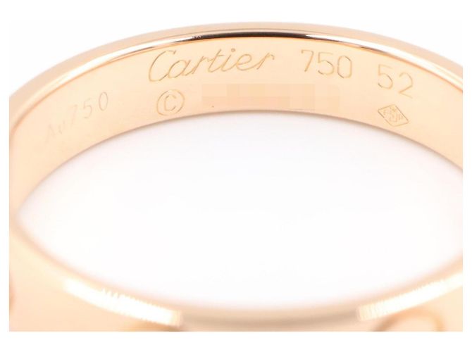 Anello Mini Love in oro rosa 18K Cartier D'oro - vista 3