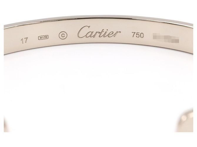 Bracciale Love Open in oro bianco 18K Cartier Argento - vista 3