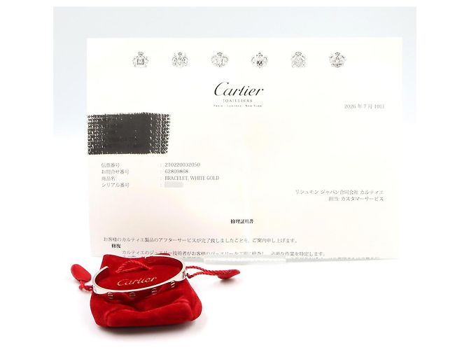Bracciale Love Open in oro bianco 18K Cartier Argento - vista 6