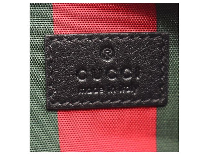 Piccola borsa a tracolla Gucci GG Emblem Nero Beige - vista 4