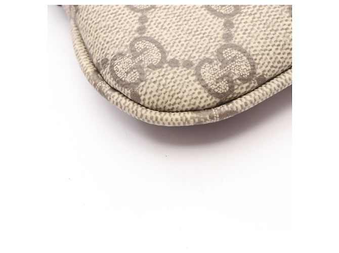 Piccola borsa a tracolla Gucci GG Emblem Nero Beige - vista 5