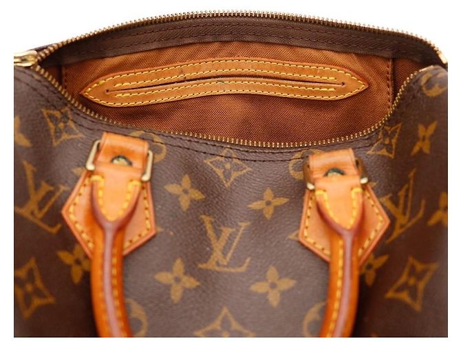 Louis Vuitton Speedy 30 Monogram Canvas Marrone Monogramma - vista 7