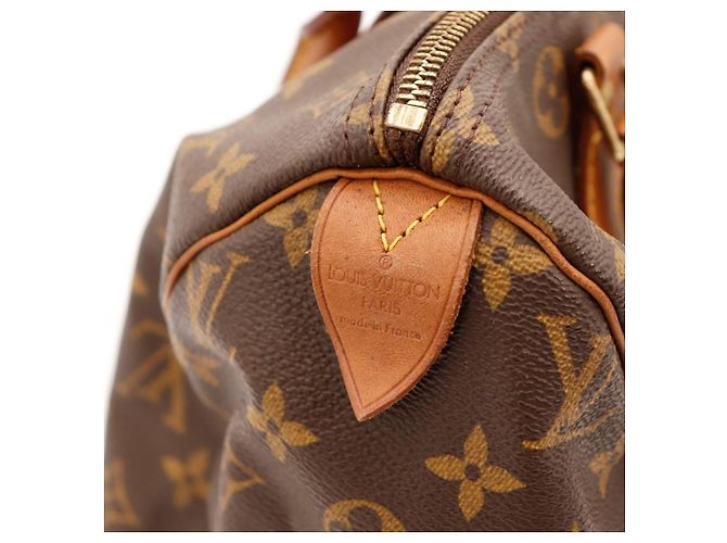 Louis Vuitton Speedy 30 Monogram Canvas Castaño Monograma - vista 10