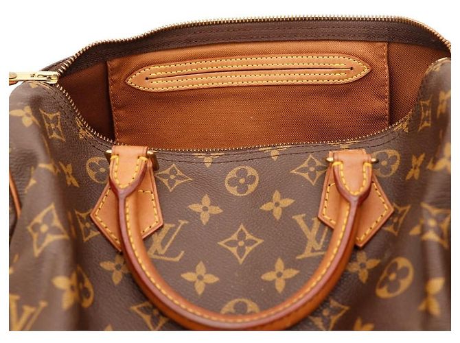 Louis Vuitton Speedy 30 Monogram Canvas Castaño Monograma - vista 7