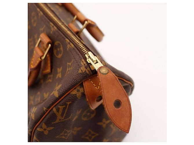 Louis Vuitton Speedy 30 Monogram Canvas Castaño Monograma - vista 9