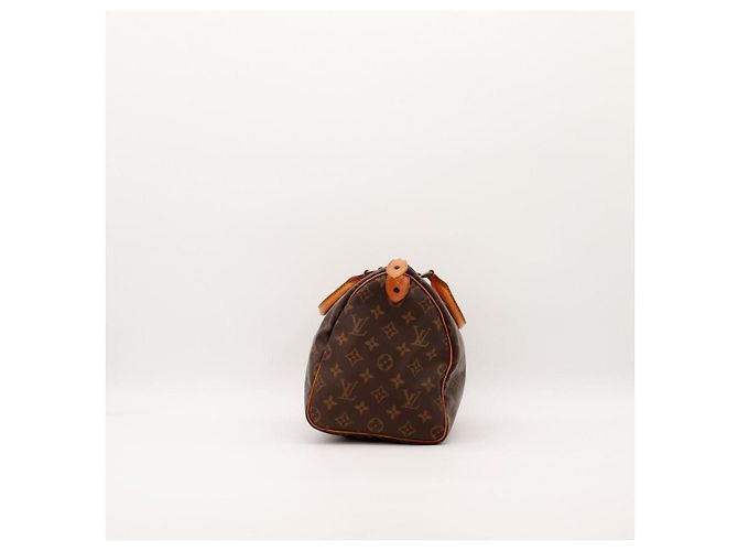 Louis Vuitton Speedy 30 Monogram Canvas Marrone Monogramma - vista 3