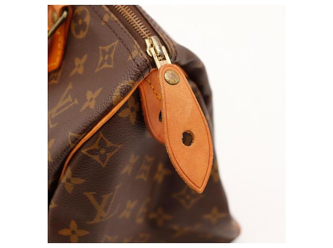 Louis Vuitton Speedy 30 Monogram Canvas Marrone Monogramma - vista 9