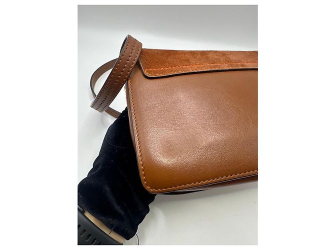 Chloé Faye Borsa a Tracolla in Pelle Marrone - vista 10