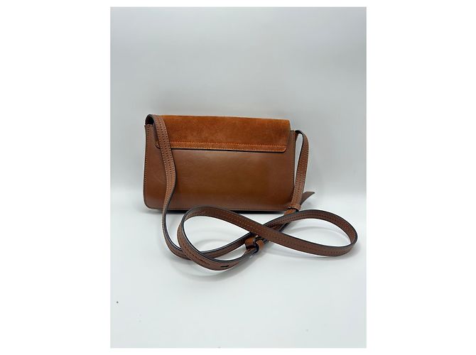 Chloé Faye Borsa a Tracolla in Pelle Marrone - vista 2