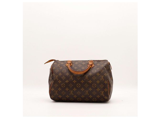 Louis Vuitton Speedy 30 Monogram Canvas Marrone Monogramma - vista 4