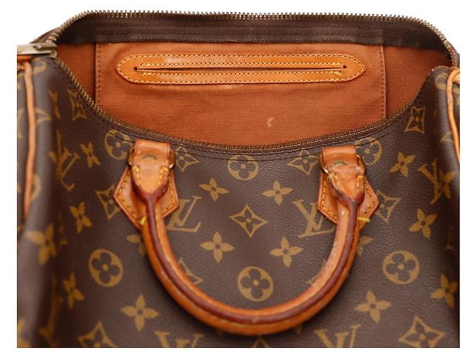 Louis Vuitton Speedy 30 Monogram Canvas Marrone Monogramma - vista 7