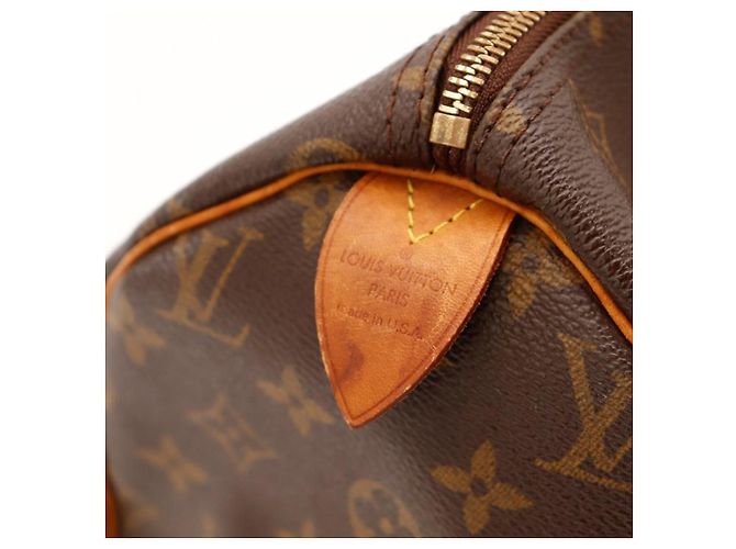 Louis Vuitton Speedy 30 Monogram Canvas Marrone - vista 11