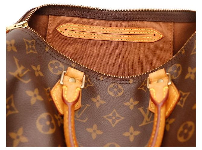 Louis Vuitton Speedy 30 Monogram Canvas Marrone - vista 7