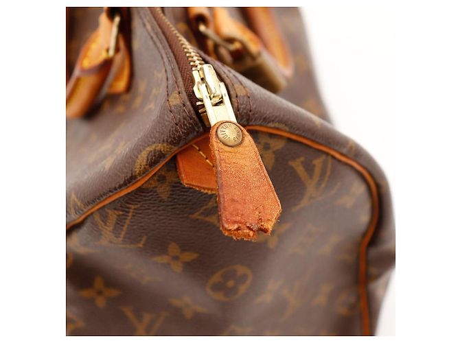 Louis Vuitton Speedy 30 Monogram Canvas Marrone - vista 9