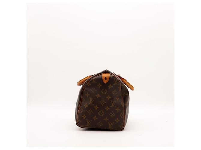 Louis Vuitton Speedy 30 Monogram Canvas Marrone Monogramma - vista 3