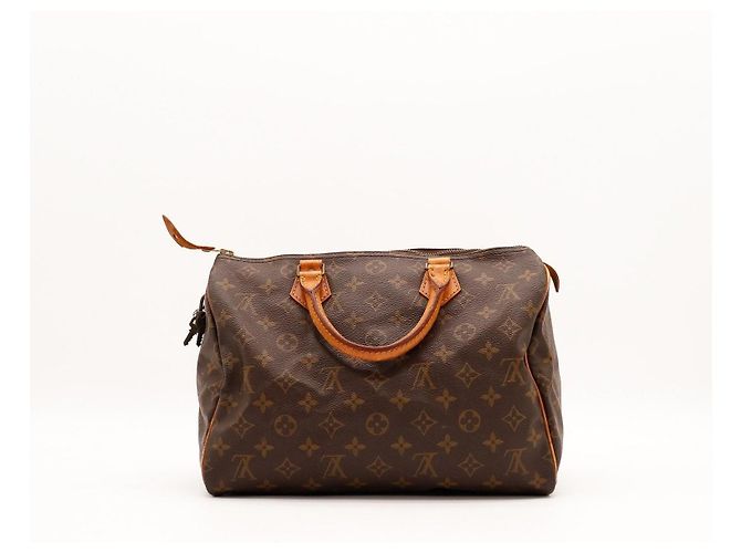 Louis Vuitton Speedy 30 Monogram Canvas Marrone Monogramma - vista 4
