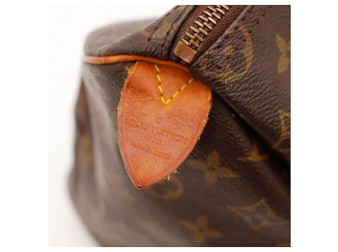 Louis Vuitton Speedy 30 Monogram Canvas Handtasche Braun Monogramm - vue 12