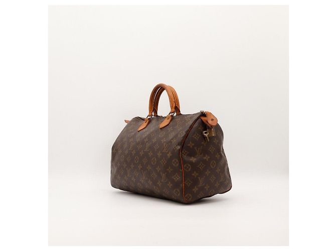 Louis Vuitton Speedy 30 Monogram Canvas Handtasche Braun Monogramm - vue 2