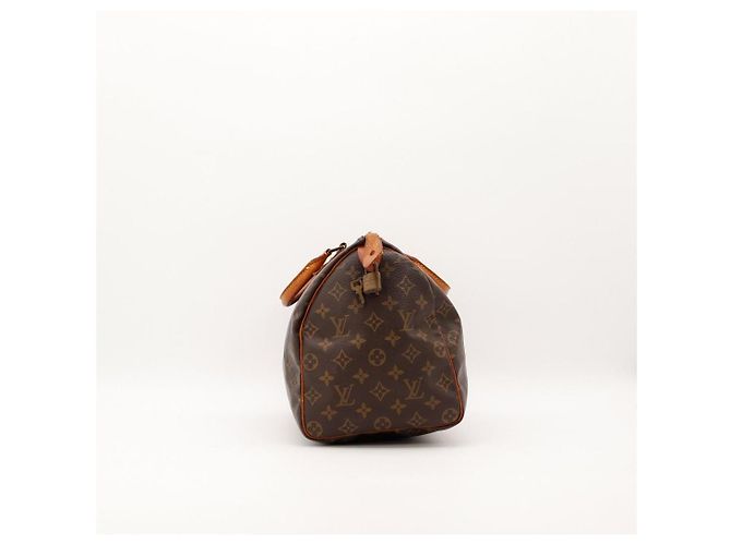 Louis Vuitton Speedy 30 Monogram Canvas Handtasche Braun Monogramm - vue 3
