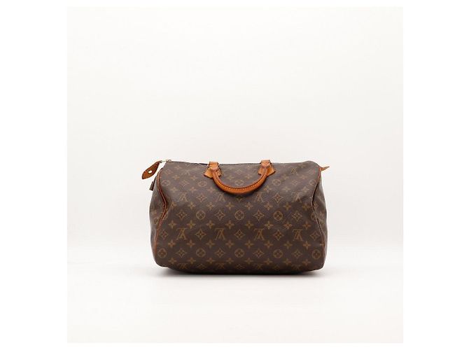 Louis Vuitton Speedy 30 Monogram Canvas Handtasche Braun Monogramm - vue 4