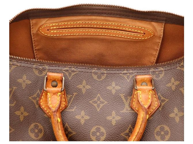Louis Vuitton Speedy 30 Monogram Canvas Handtasche Braun Monogramm - vue 8