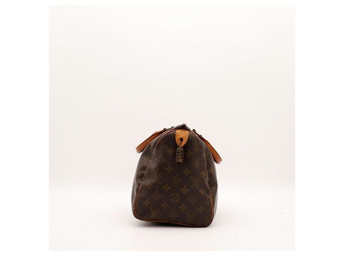 Louis Vuitton Speedy 30 Monogram Canvas Marrone Monogramma - vista 3