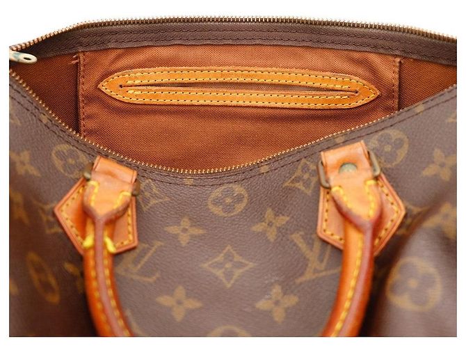 Louis Vuitton Speedy 30 Monogram Canvas Marrone Monogramma - vista 7