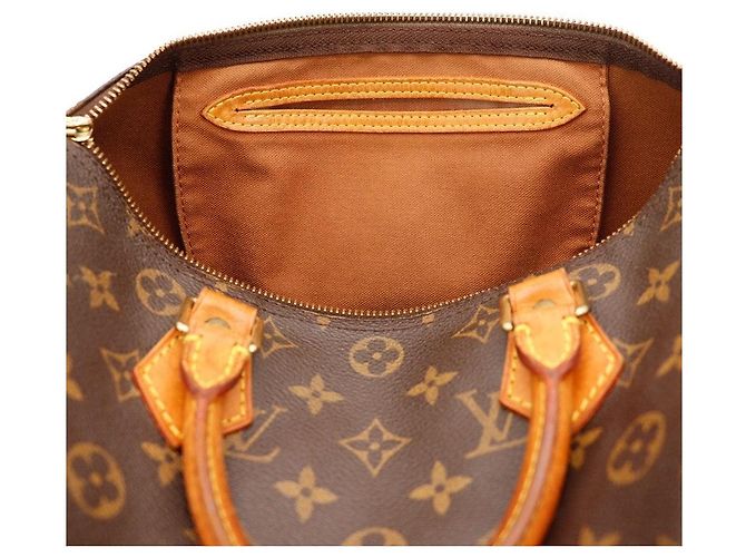 Louis Vuitton Speedy 30 Monogram Canvas Marrone Monogramma - vista 7