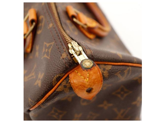 Louis Vuitton Speedy 30 Monogram Canvas Marrone Monogramma - vista 9