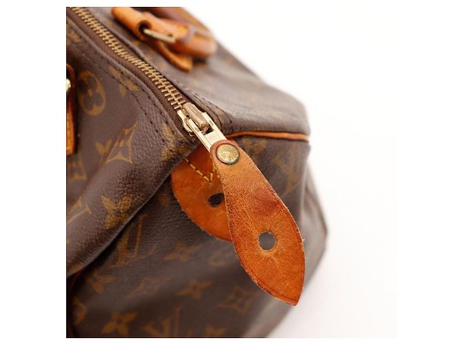 Louis Vuitton Speedy 30 Monogram Canvas Castaño Monograma - vista 9