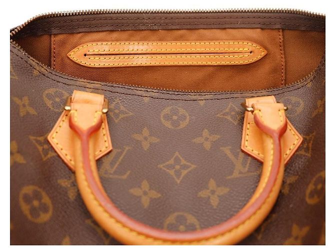 Louis Vuitton Speedy 30 Monogram Canvas Marrone Monogramma - vista 7