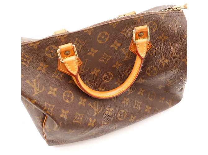 Louis Vuitton Speedy 30 Monogram Canvas Marrone - vista 11