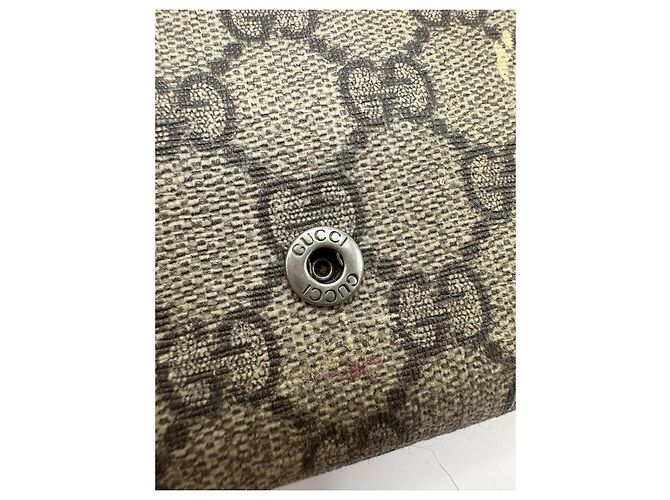 Gucci Dionysus Portafoglio con Catena GG Supreme Grigio Monogramma - vista 7
